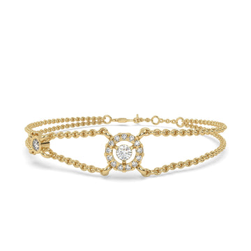 0.50 Ct Round Bracelet in 18kt gold