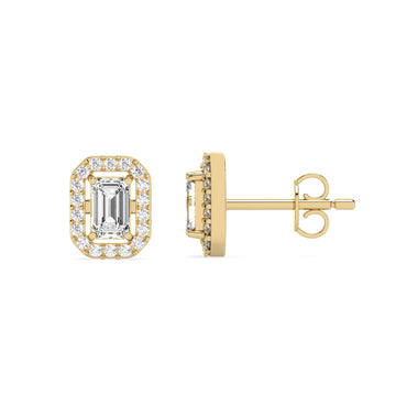 1.02 Ct. Emerald Studs in 18kt gold