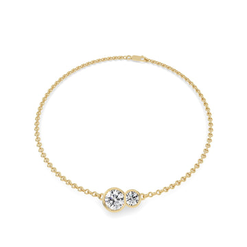 1.3 carat Luire Round Duet Bezel Bracelet
