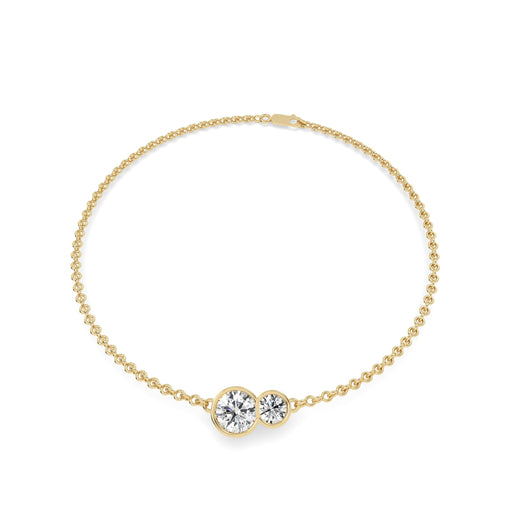 1.3 carat Luire Round Duet Bezel Bracelet