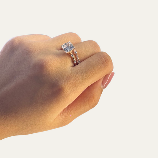 shop 1.8 CT Cushion Solitaire Ring for propose
