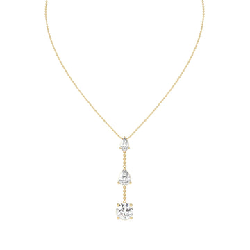 3 Diamond Drop Necklace