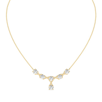 Dazzling Round Diamond Necklace
