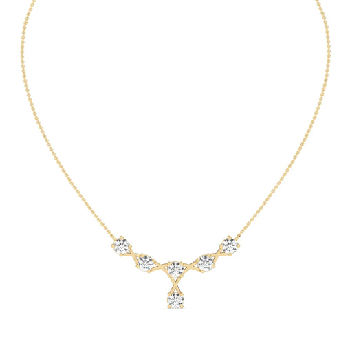 Dazzling Round Diamond Necklace