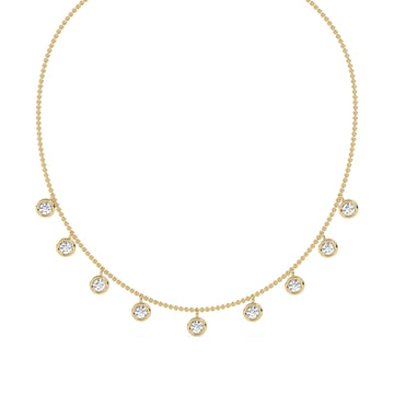 Infinite Allure Round Bezel Necklace