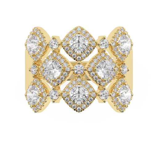 Anka Round Cocktail Band in womens ring