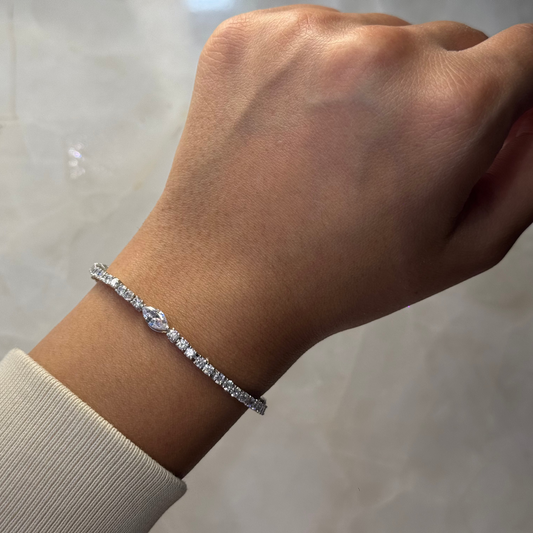 womens Classic_Mini_Round_Marquise_Tennis_Bracelet