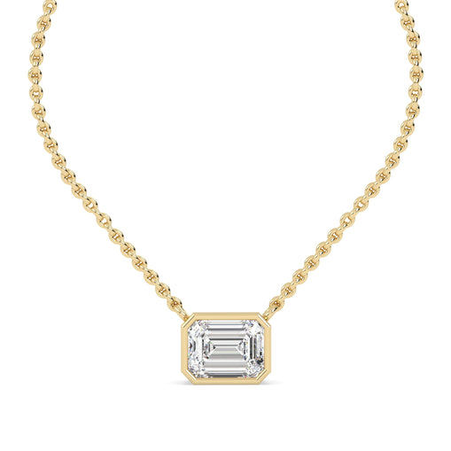 2 Ct Emerald Pendant Necklace