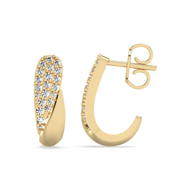 Starlight Gold Hoop Earrings