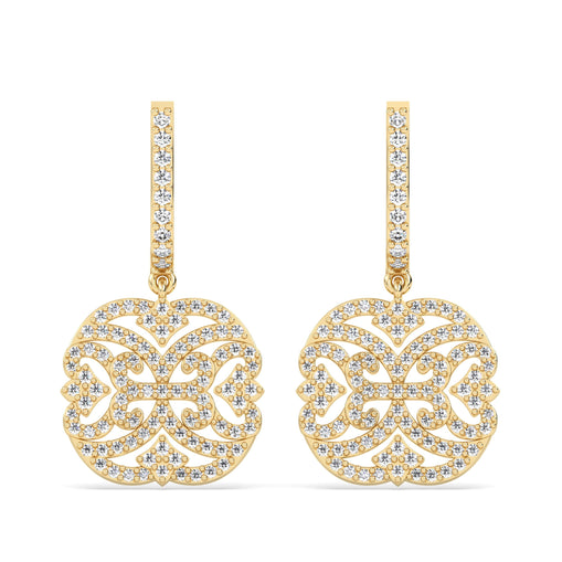 Ornate Quad Drop Earrings