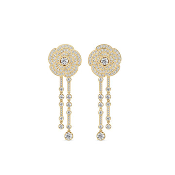 Rosé Drop Earrings
