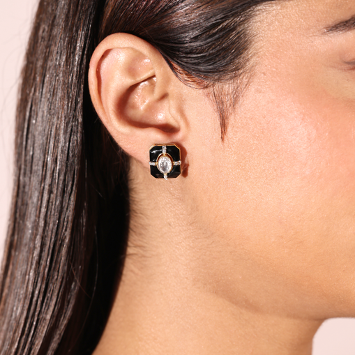 Noir Aura Studs