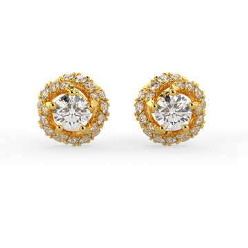 Celestial Spin Earrings Yellow Gold