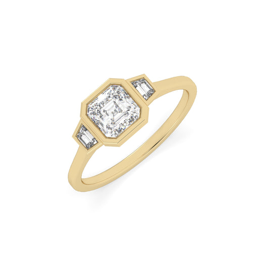 Trois Stone Princess Ring for women