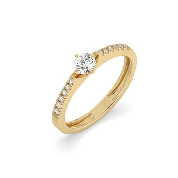 Twilight Bloom Ring in lab diamonds