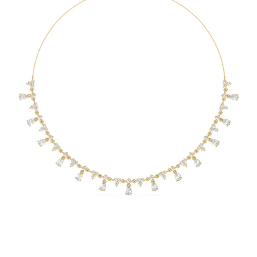 Round Diamond Drop Necklace
