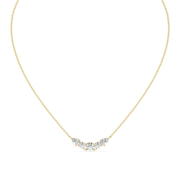 5 stone diamond necklace for women for dailywearing