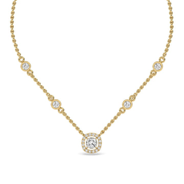 Everyday Wear Lab-Grown Diamond Necklaces in Minimal Design