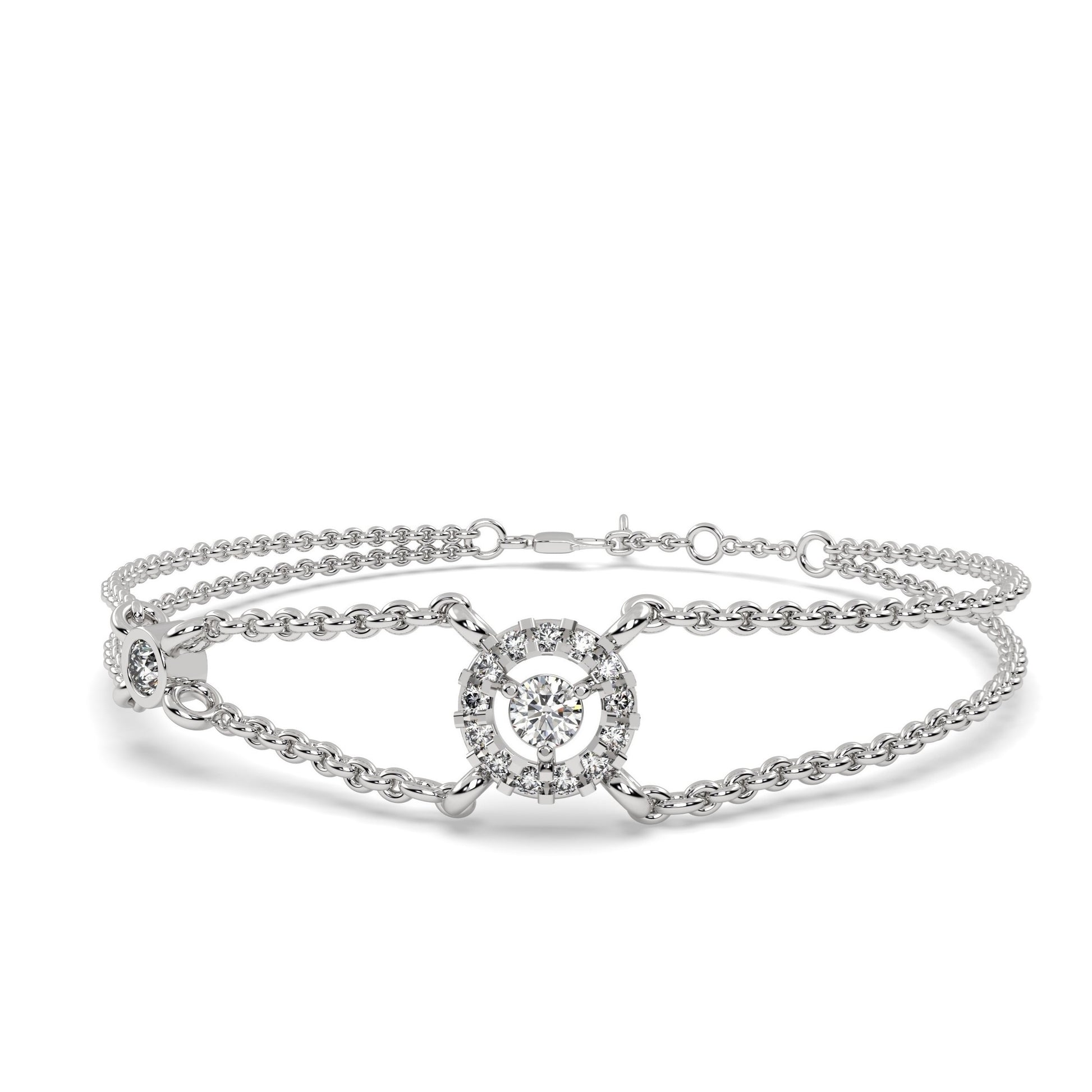 0.50 Ct Round Bracelet in lab grown diamonds