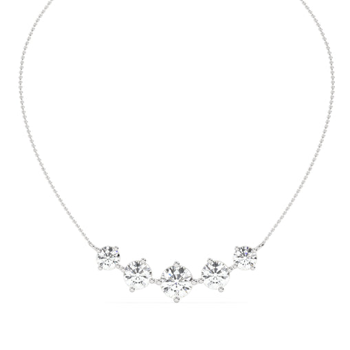 Round Station Lab Grown Diamond Necklace