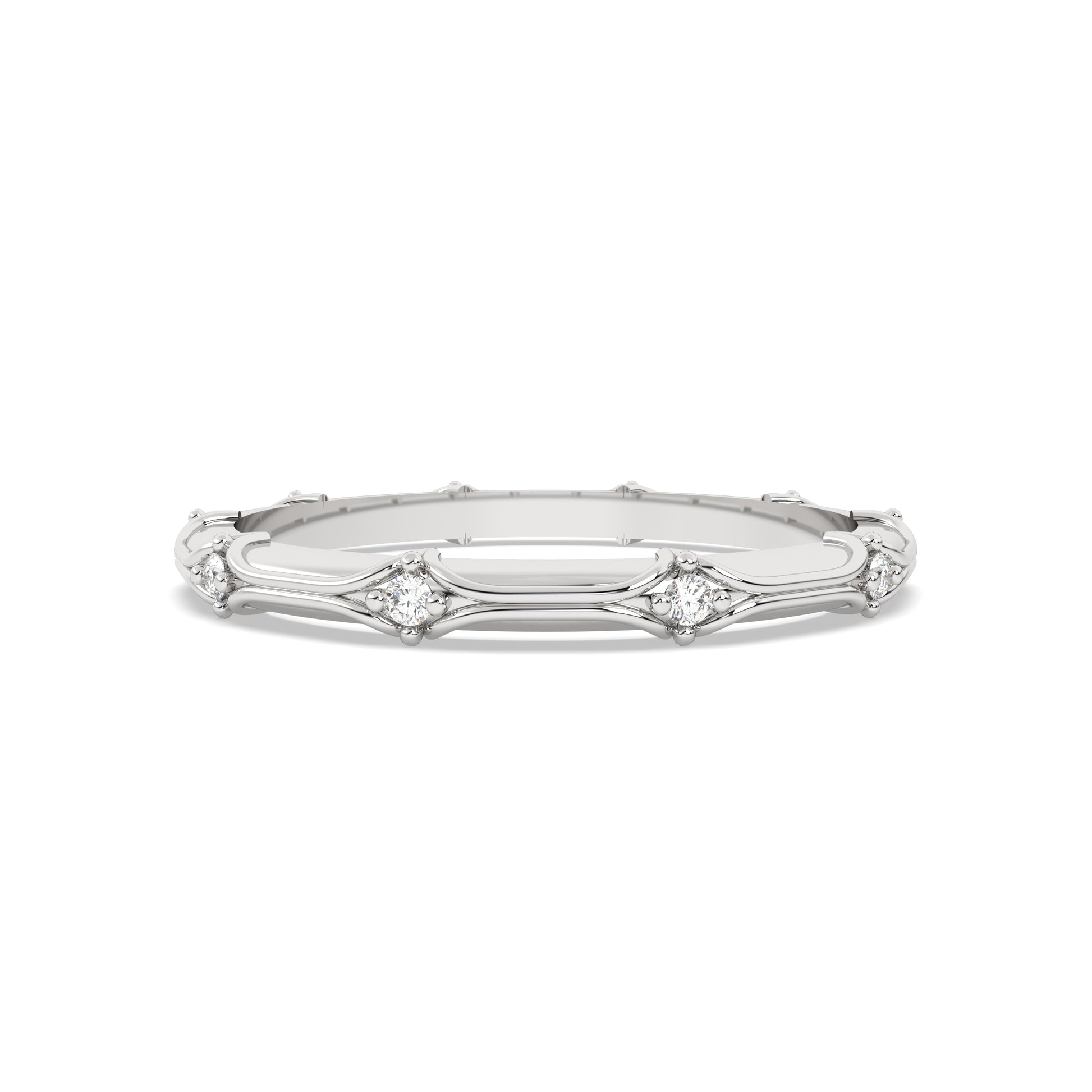 White round diamond band
