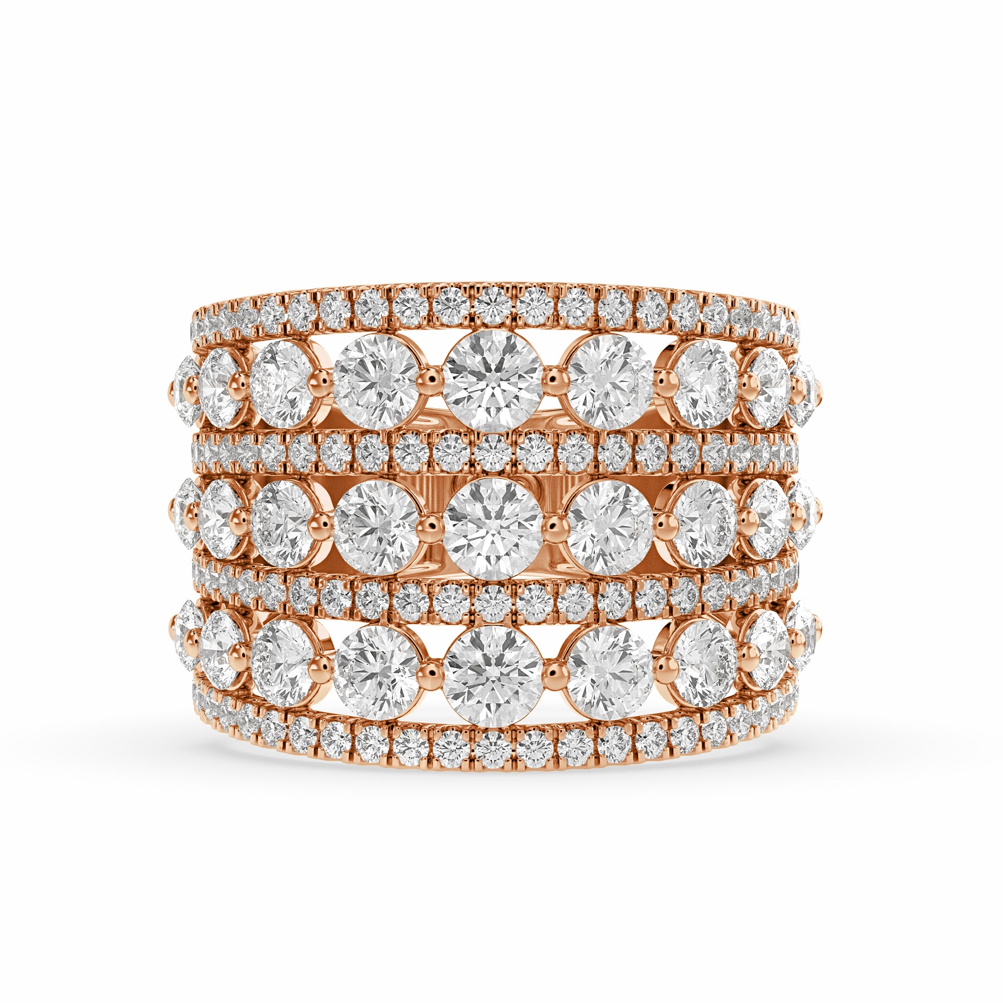 Round Cocktail Lab Grown Diamond Ring – Akasa