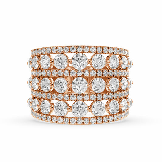 Round Cocktail Lab Grown Diamond Ring – Akasa
