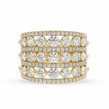 Round Cocktail Lab Grown Diamond Ring – Akasa