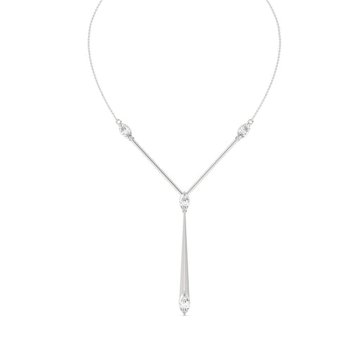 Classic Lariat Lab Grown Diamond Necklace – 925 Silver