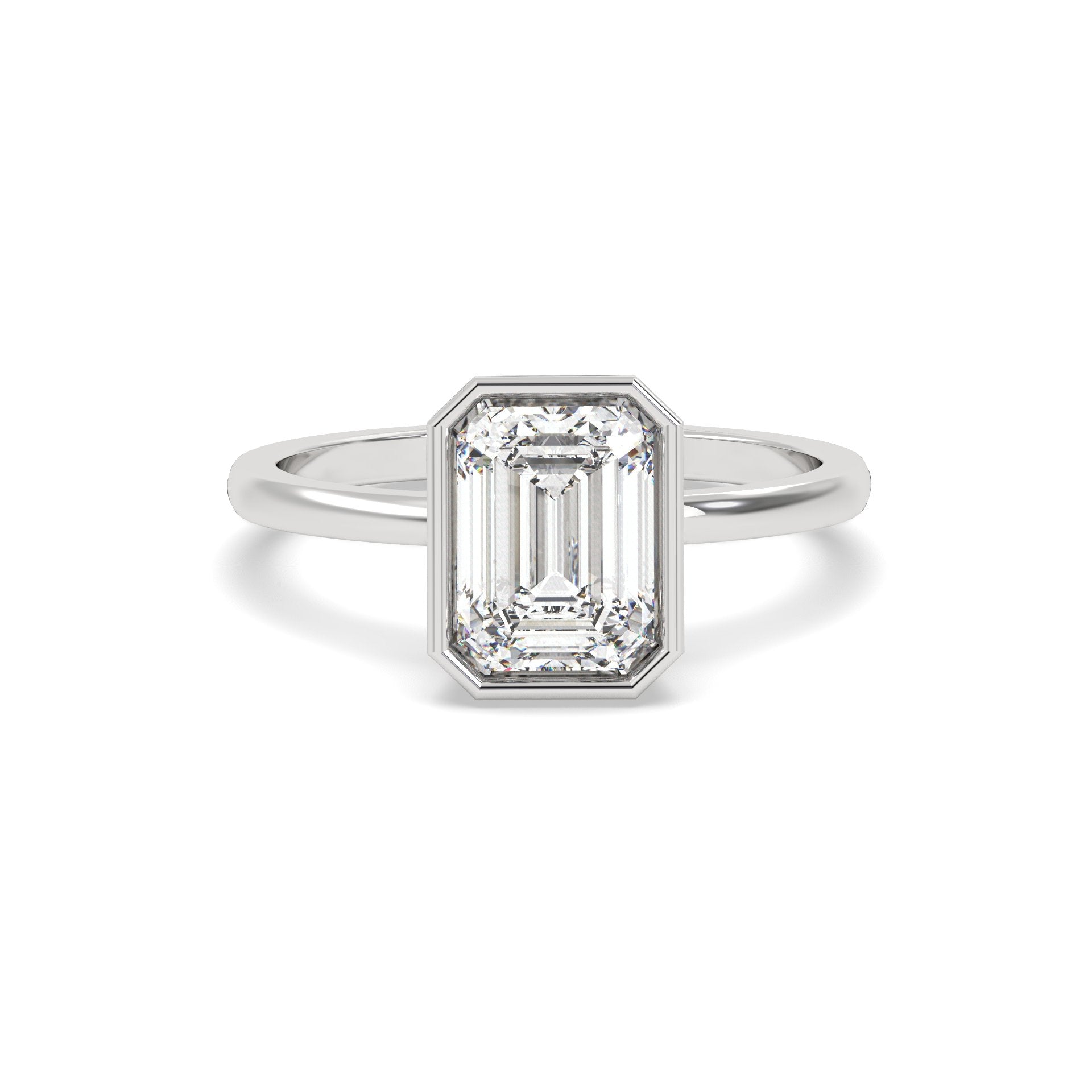 2 Ct Emerald Solitaire Lab Grown Diamond Ring – Nyra