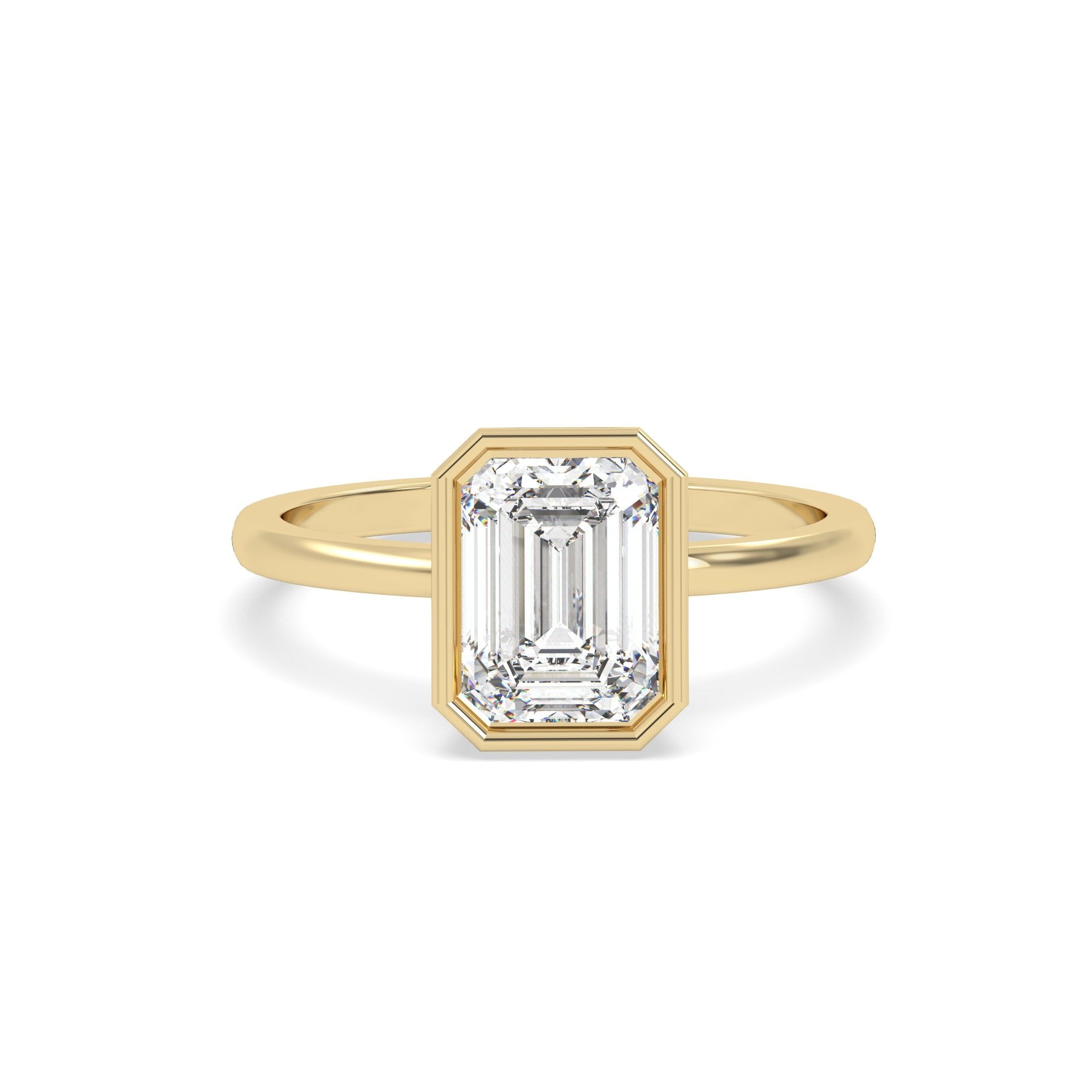 2 Ct Emerald Solitaire Lab Grown Diamond Ring – Nyra