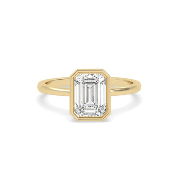 2 Ct Emerald Solitaire Lab Grown Diamond Ring – Nyra