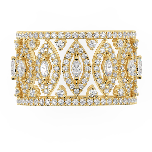 Arivāli Round Cocktail Band in indian style jewellery designs