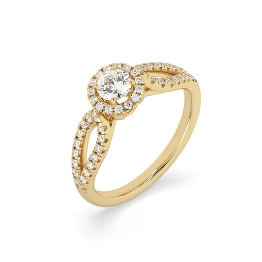 Aurora Bliss Halo Ring in womens jewellery