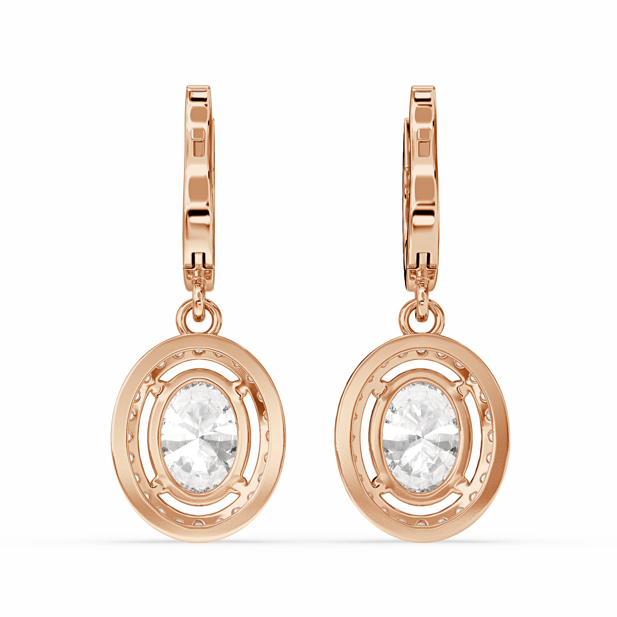 Bahir Oval Drop Earring for occasional wear for women