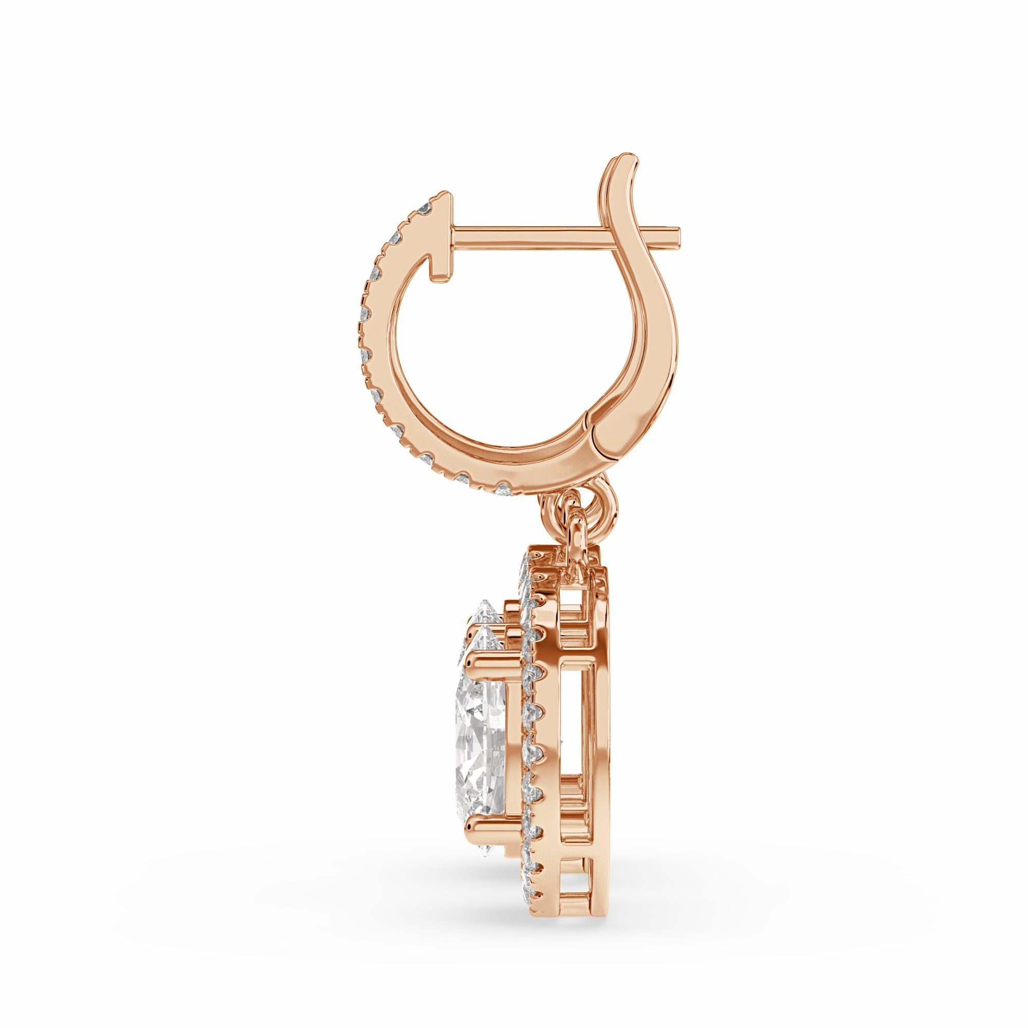 Bahir Oval Drop Earring in 14 karat gold