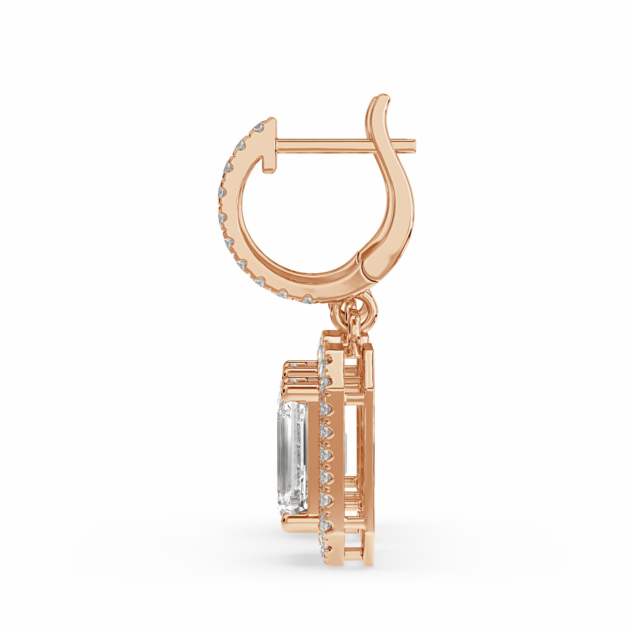 Baraq Emerald Drop Earring in 18 karat 