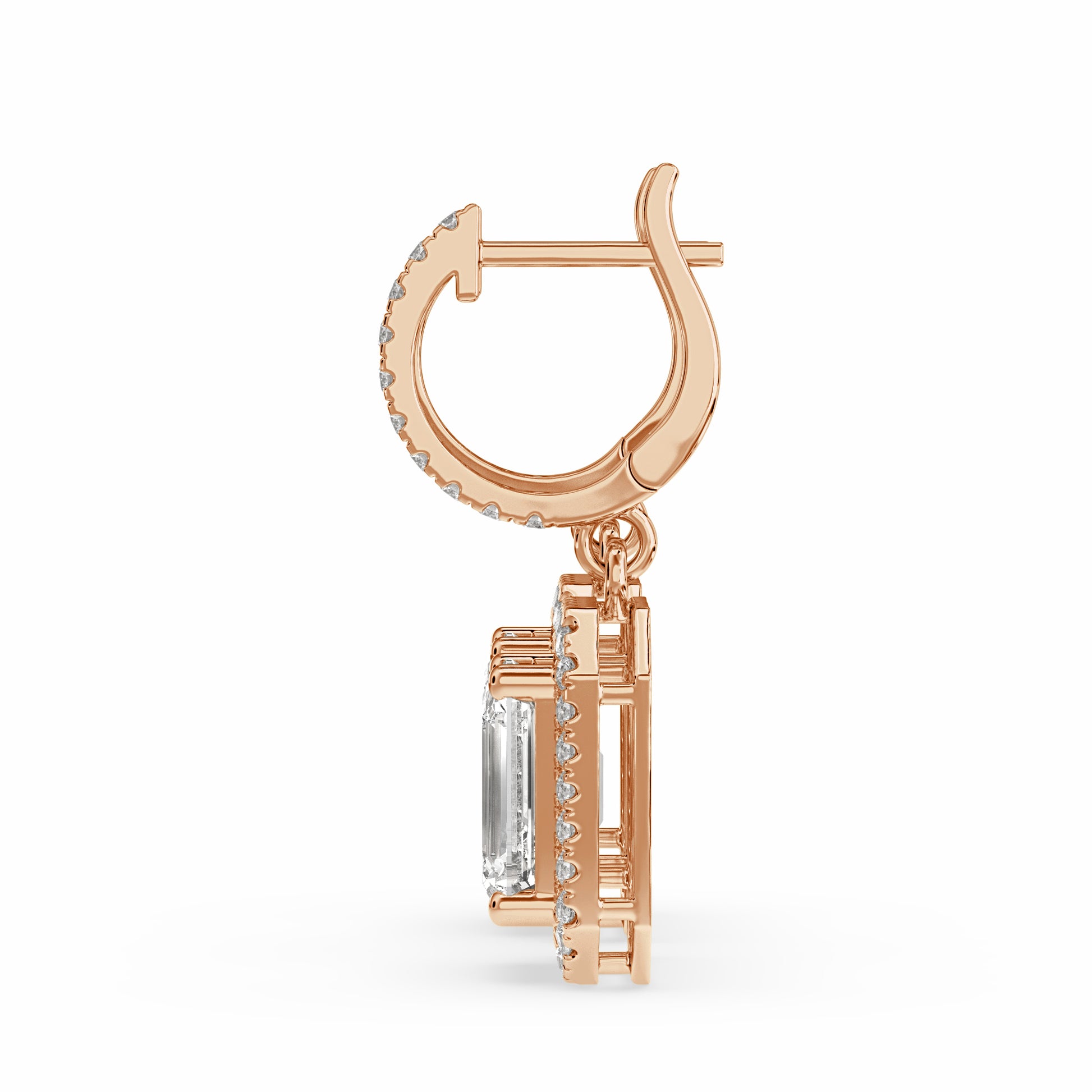 Baraq Emerald Drop Earring in 18 karat 
