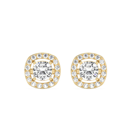 0.50 Ct Cushion Studs