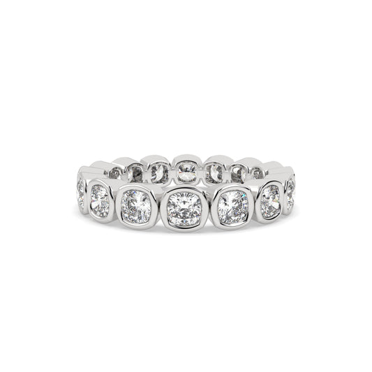 shop Cushion Bezel Full Band 2carat gold ring