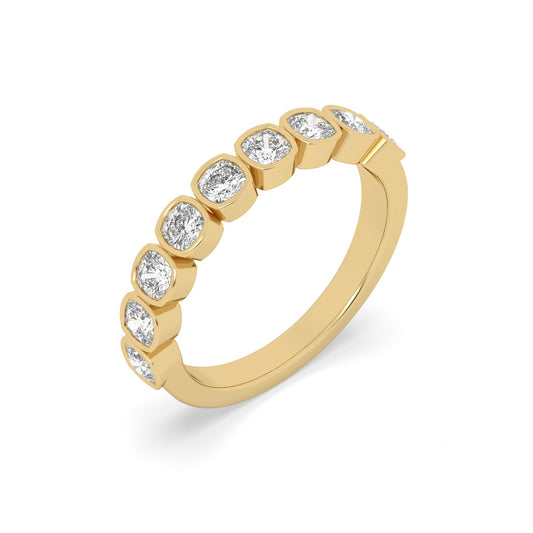 shop yellow gold ring in cushion cut diamond 1 carat 