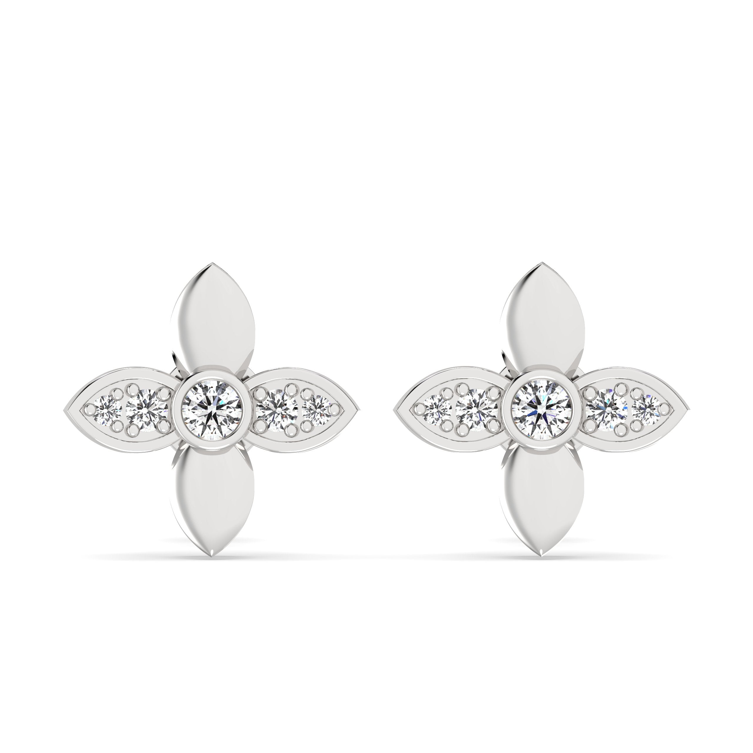 Lab Grown Diamond Earrings – Bloomdot – 925 Silver