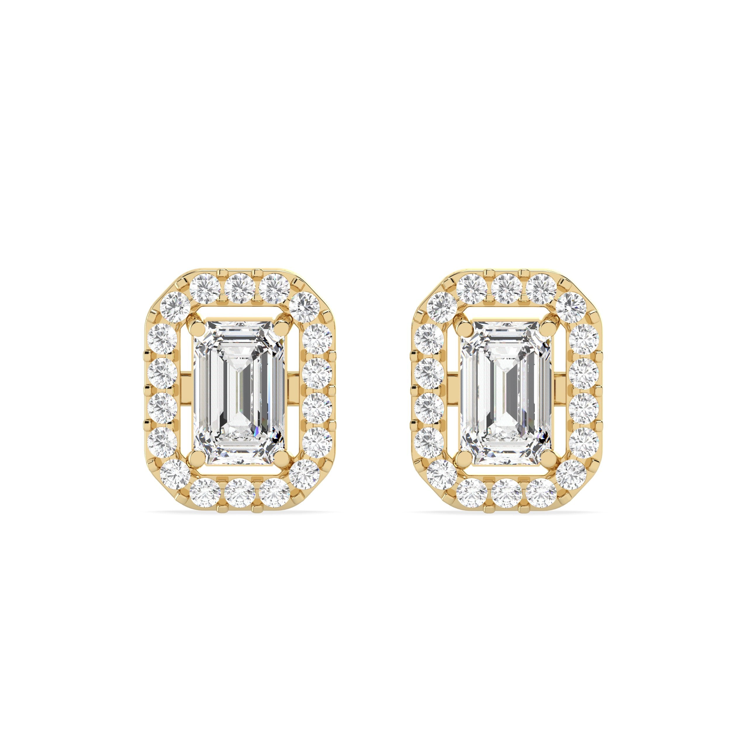 1.02 Ct. Emerald Studs