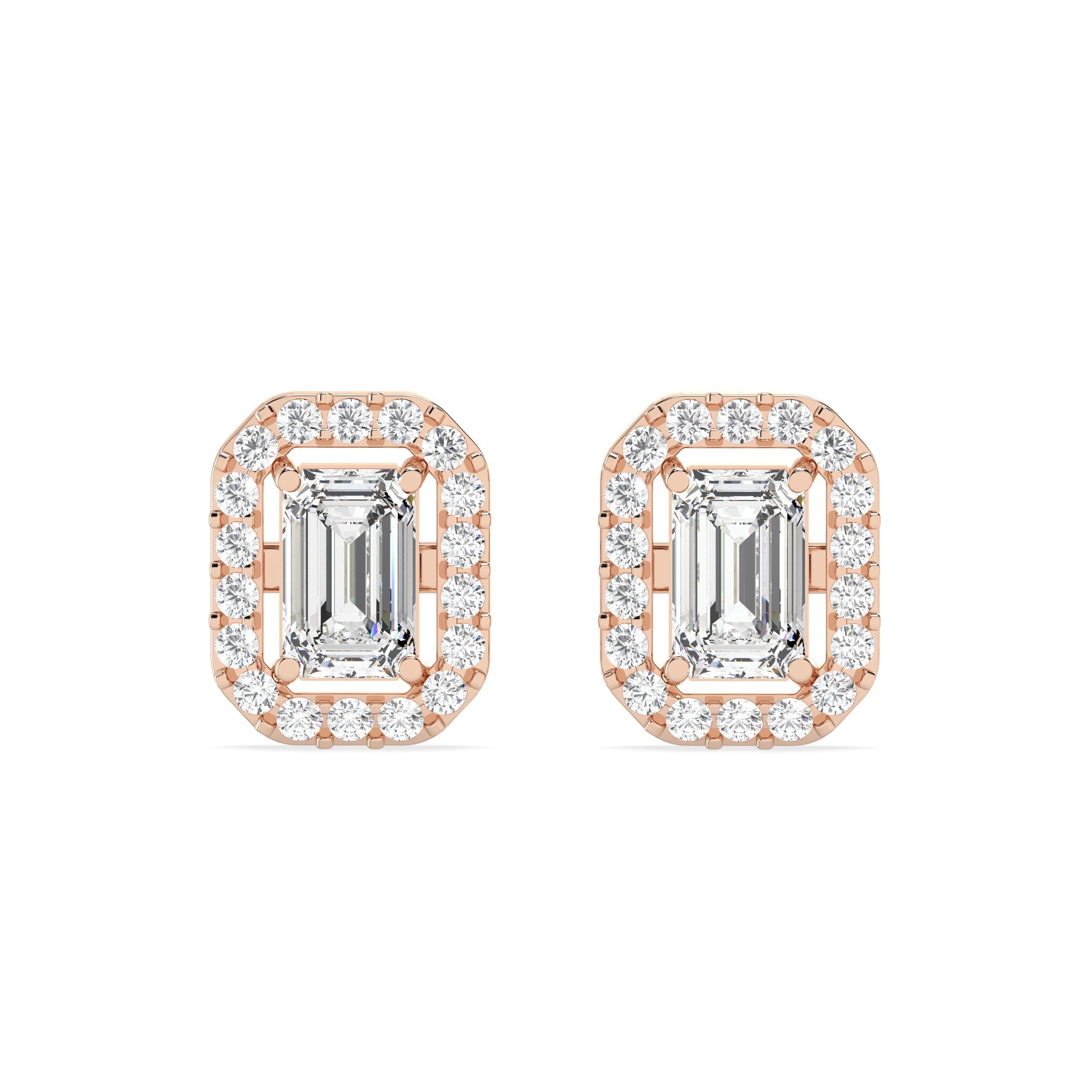 1.02 Ct. Emerald Studs