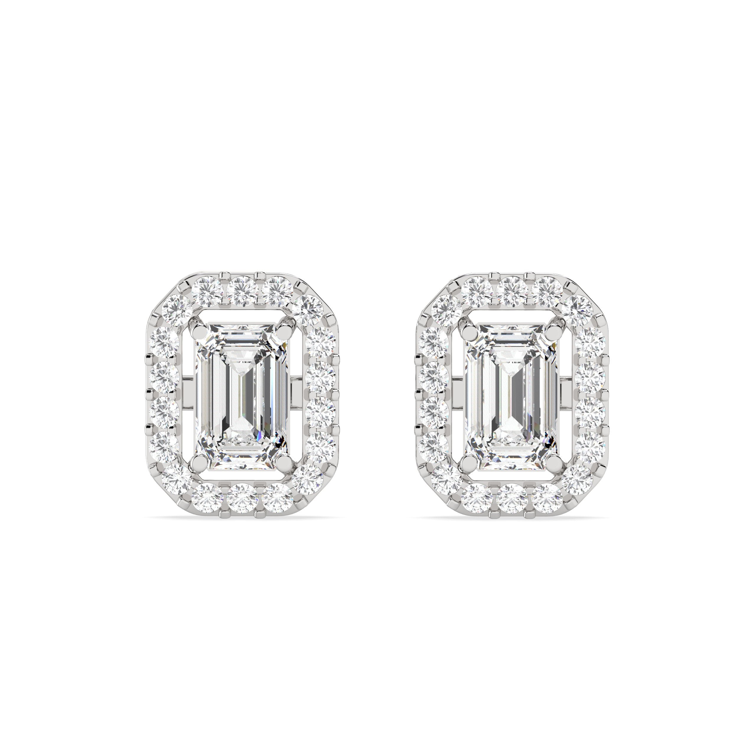 1.02 Ct. Emerald Studs