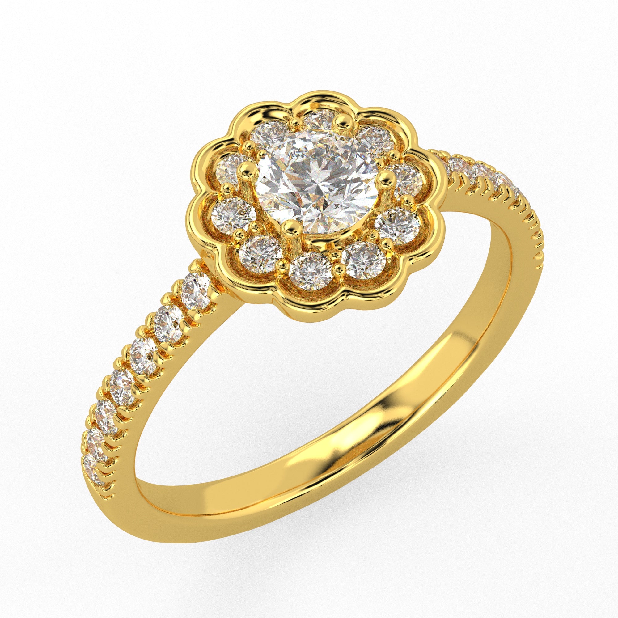 Eternal Bloom Ring Yellow Gold