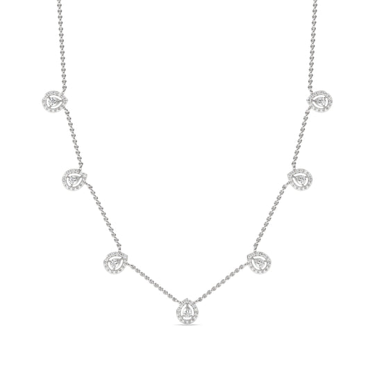 Solis Pear Station Necklace