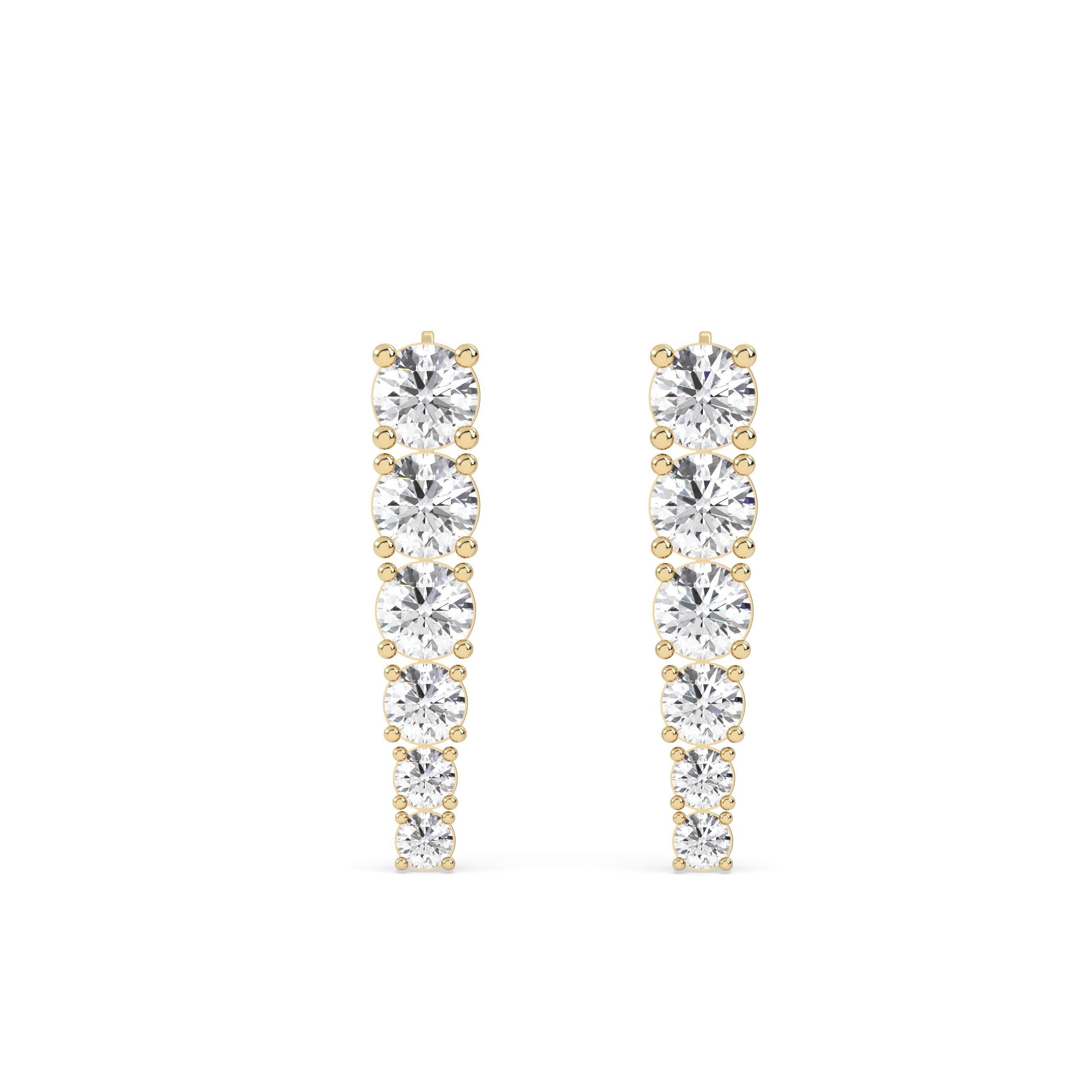 Drop Lab Grown Diamond Earrings – Elegant