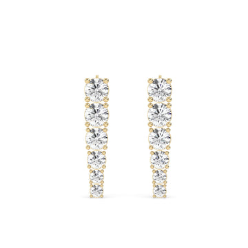 Drop Lab Grown Diamond Earrings – Elegant
