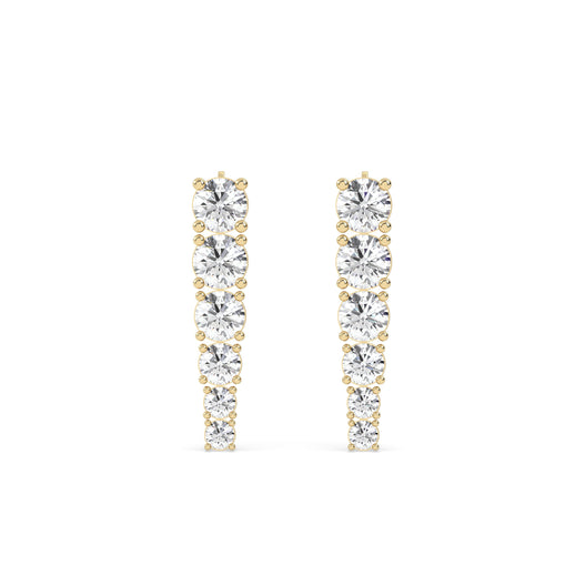 Drop Lab Grown Diamond Earrings – Elegant